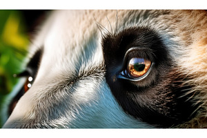 Detailed close-up of a giant panda's, an Animal Photo by Igor Tichonow