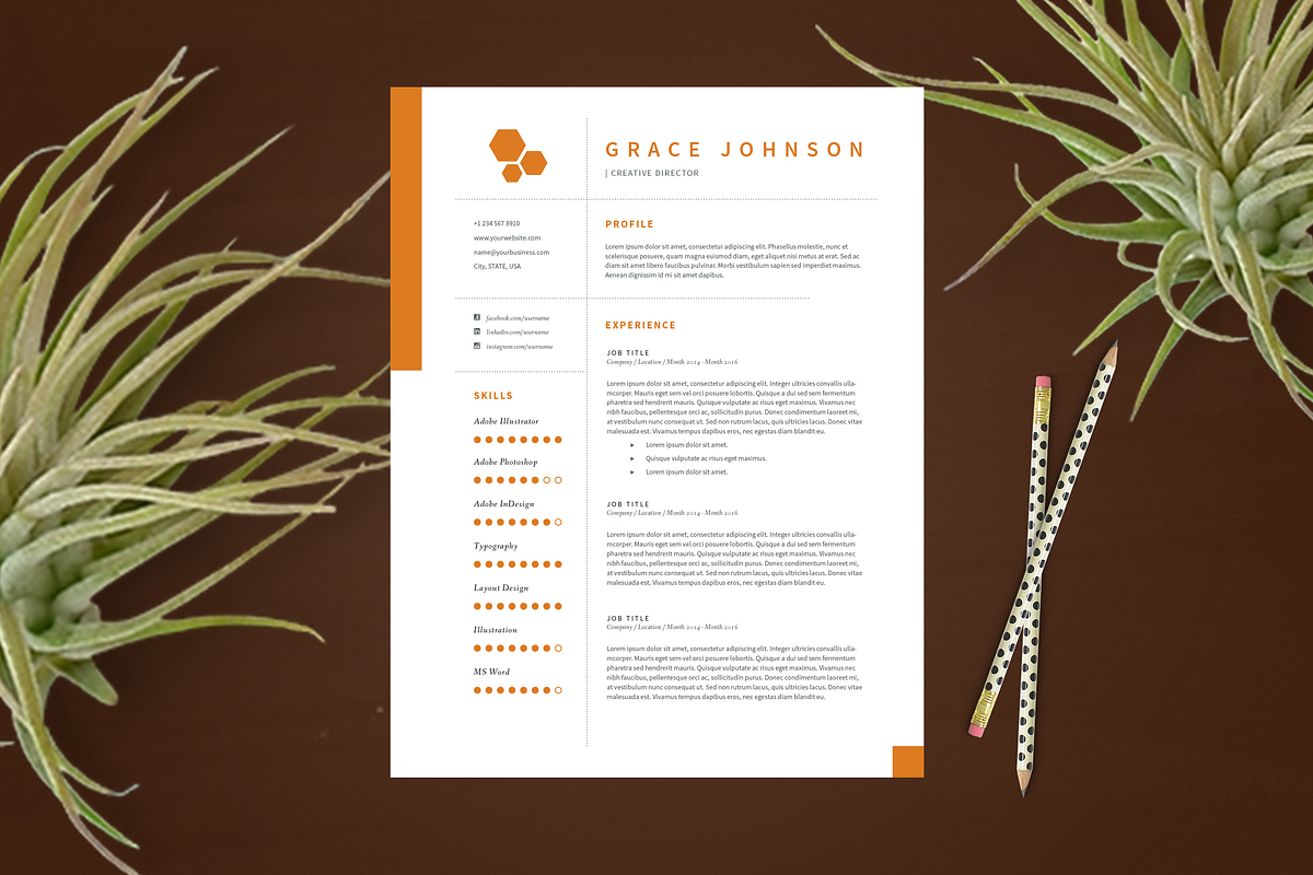 Resume + Cover Letter Template, a Resume Template by Hues of Hodges (Photo 3 of 4)