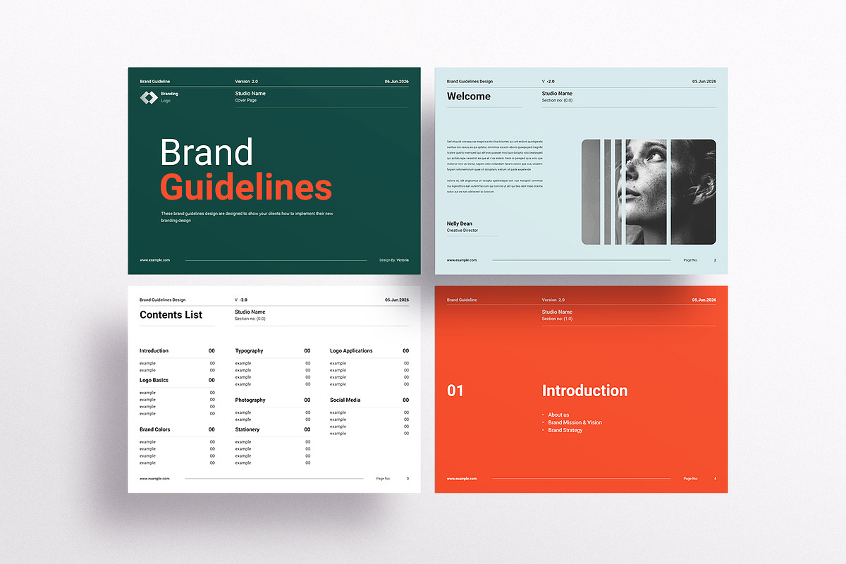 Brand Identity Guidelines Template, a Brochure Template by ArtisanaAura (Photo 4 of 14)