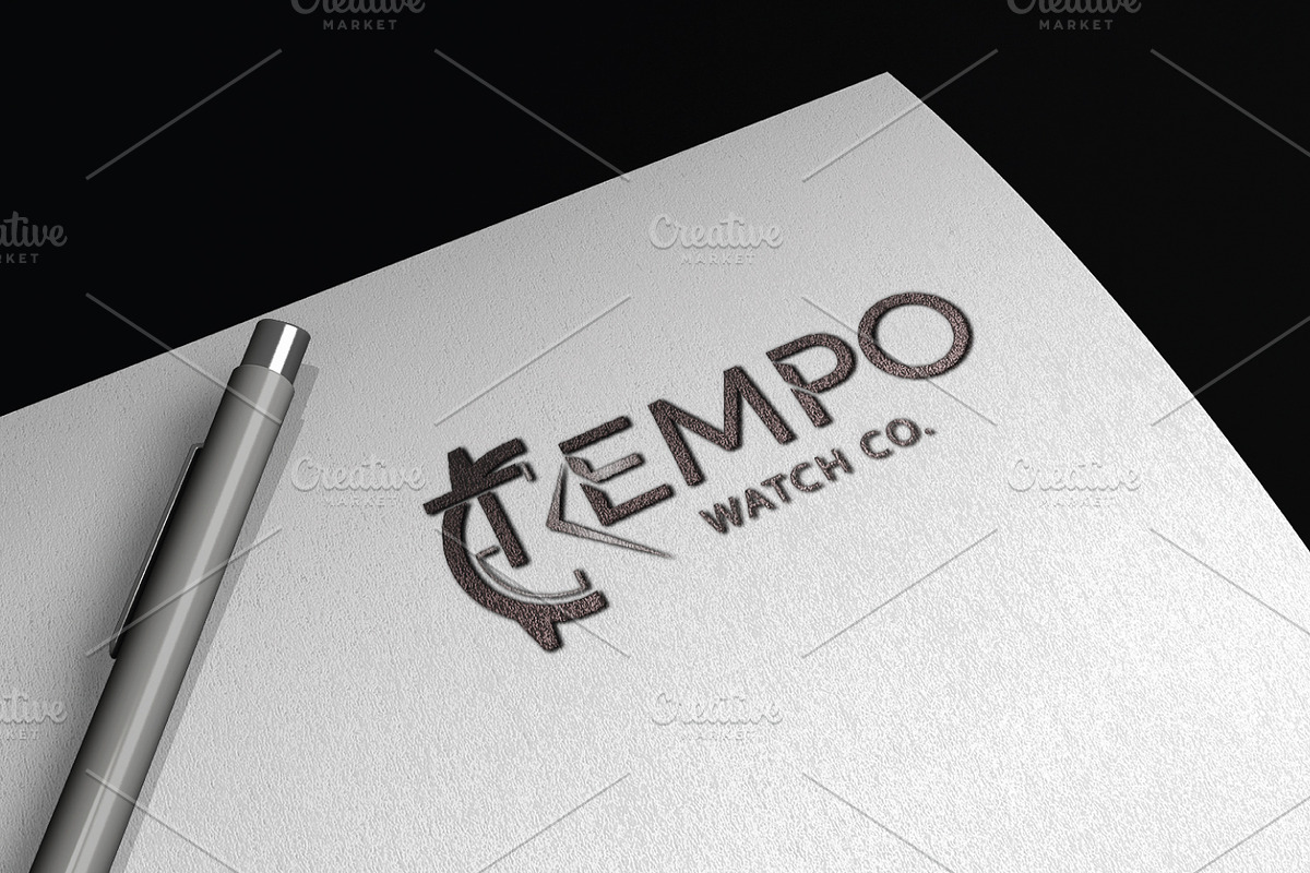 Tempo Watch Co. Logo Template preview 3