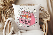 Pink Halloween PNG, an Illustration by DreamCafeArt (Thumbnail 6 of 7)
