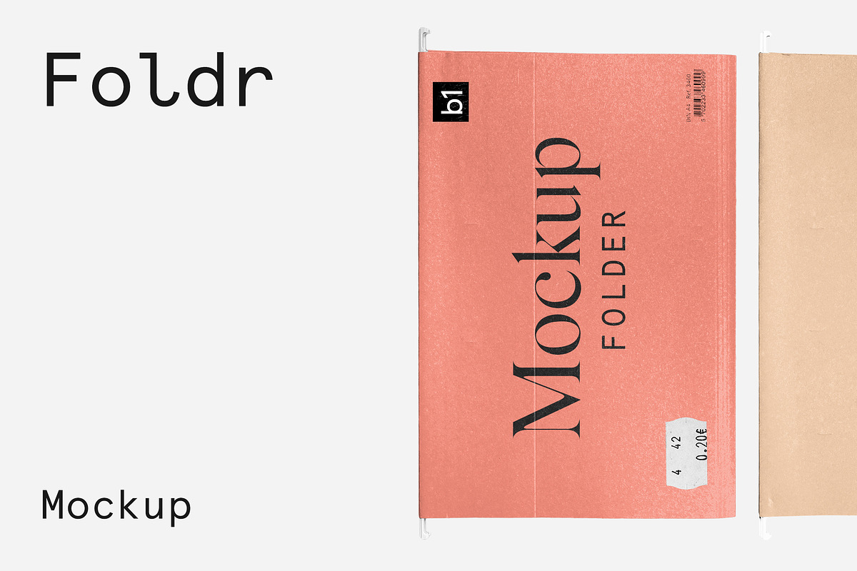 Paper File Folder Mockup, a Product Mockup by Bolderaja1 Studio (Photo 1 of 12)