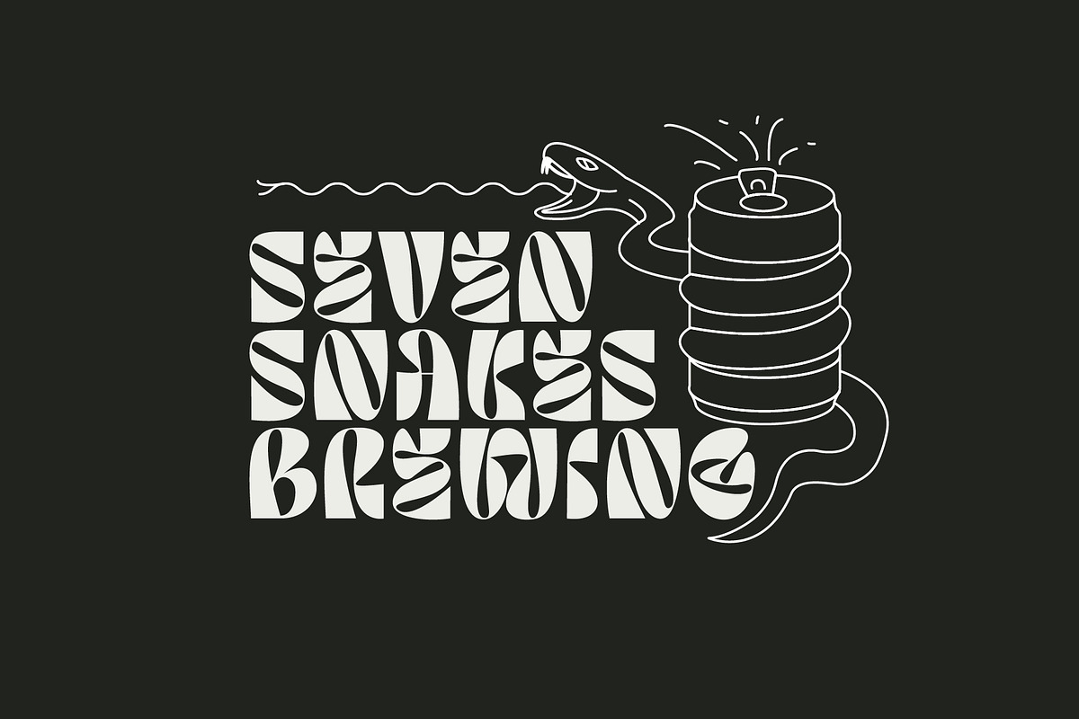 NEW WAVE - display font, a Sans Serif Font by Tropical Type (Photo 8 of 11)
