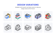 Urban Store Buildings Isometric Icon, a Duotone Icon by Vectors Market (Thumbnail 5 of 10)
