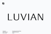 Luvian; Elegant Font Family, a Sans Serif Font by Eko Bimantara (Thumbnail 1 of 15)