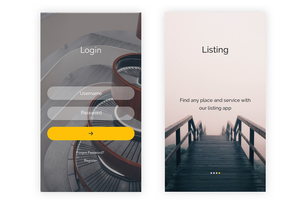 Directory - Search Listing Figma App, an UI Kit Template by themelove (Photo 4 of 9)