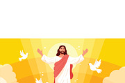 Ascension Day Religious Vector, a Person Illustration by MISS CHATZ (Thumbnail 3 of 3)
