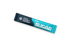 Slim White Sugar Sachet Mockup