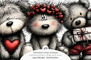 Valentines Day Animals Clipart, an Illustration by SinaCreation (Thumbnail 1 of 11)