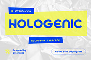 Hologenic Sans Serif Font, a Sans Serif Font by Catalystco Studio (Thumbnail 1 of 7)