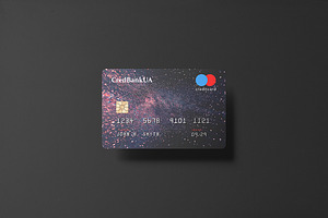 85x55 Landscape Credit Card Mockup