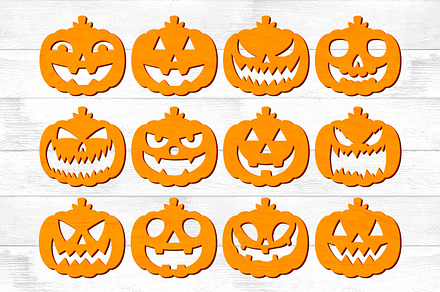 Halloween Pumpkin Coaster Laser Cut