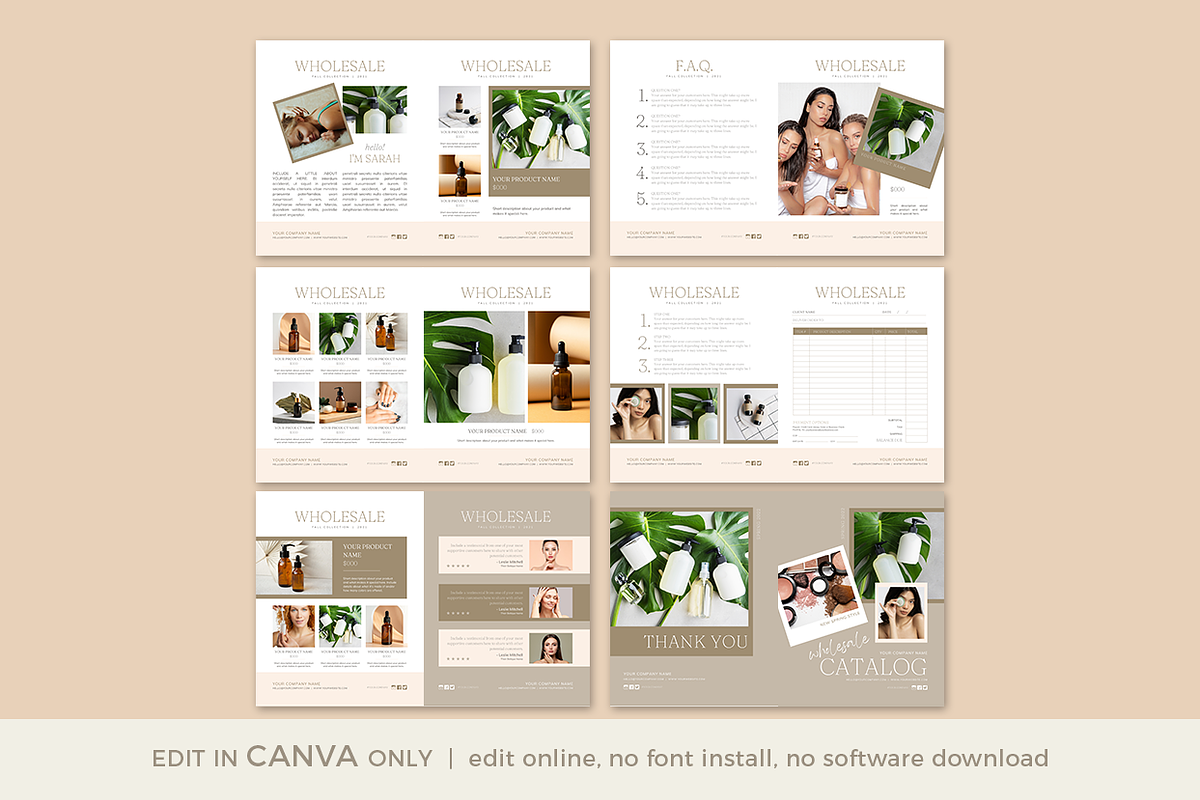 Wholesale Catalog Template CANVA, a Magazine Template by Digiluxe (Photo 3 of 6)