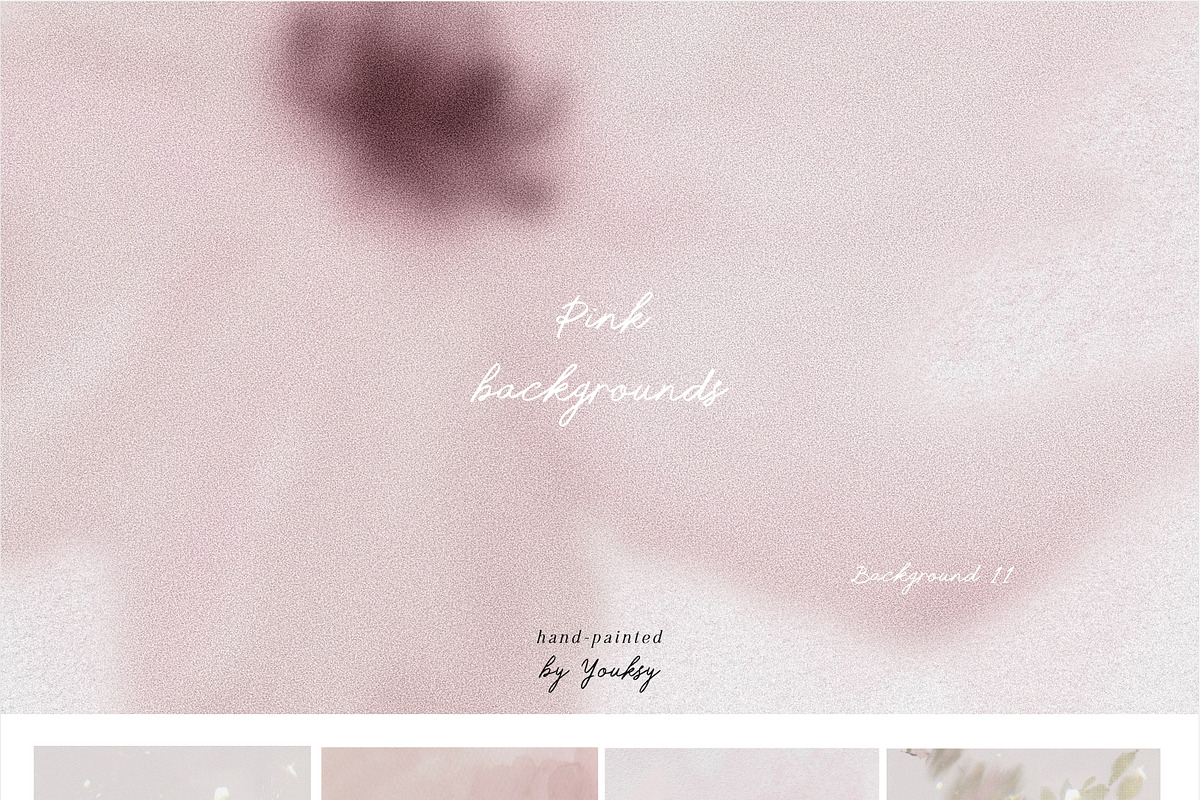 Soft pink vibe - hand-painted, an Object Graphic by Youksy (Photo 8 of 14)