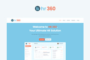 HR SaaS Landing Page Template, a HTML Template by okey-ikechukwu (Thumbnail 2 of 6)