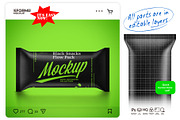 Black Snack Bar Mockup, a Packaging Mockup by Reformer Mockup (Thumbnail 1 of 5)