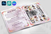 Funeral Program Bifold Brochure, a Brochure Template by Psd Templates (Thumbnail 2 of 3)