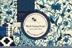 Birds Eating Fruits, Chintz Patterns