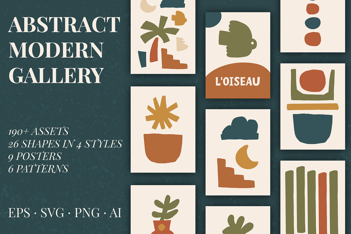 Abstract Modern Gallery Collection, a Decorative Illustration by Le.nart (Photo 1 of 8)