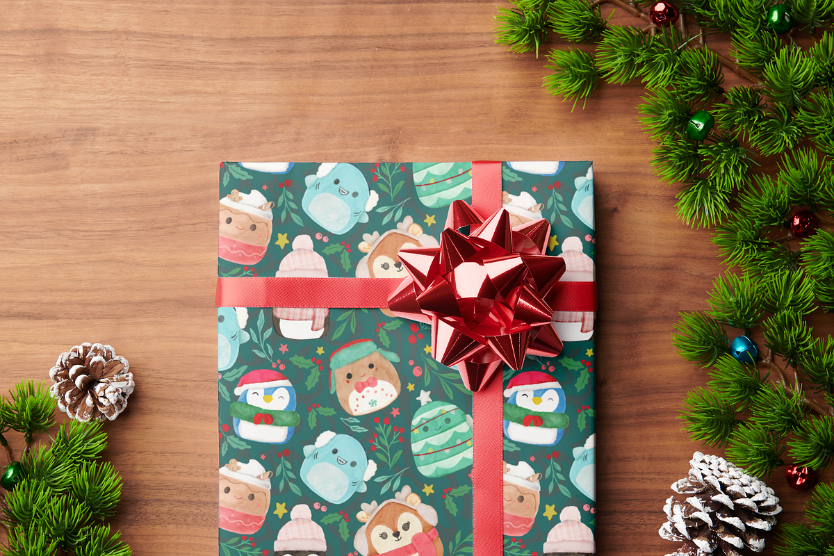 Christmas Squishmallows Seamless, a Pattern Graphic by NancyDzines (Photo 3 of 4)