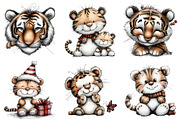 Watercolor Tiger Clipart, an Illustration by Daily.Designs (Thumbnail 4 of 5)