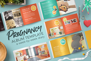 Pregnancy Album and Diary Template