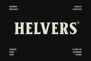 Helvers - Strong Bold Serif Font