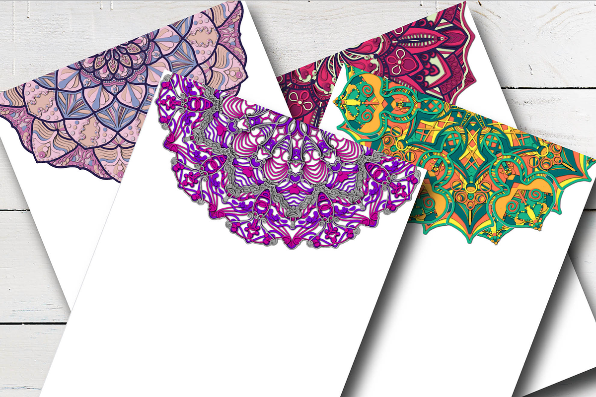 Mandala Card CANVA Template Set, a Templates & Theme by Vibrant Design Shop (Photo 5 of 8)