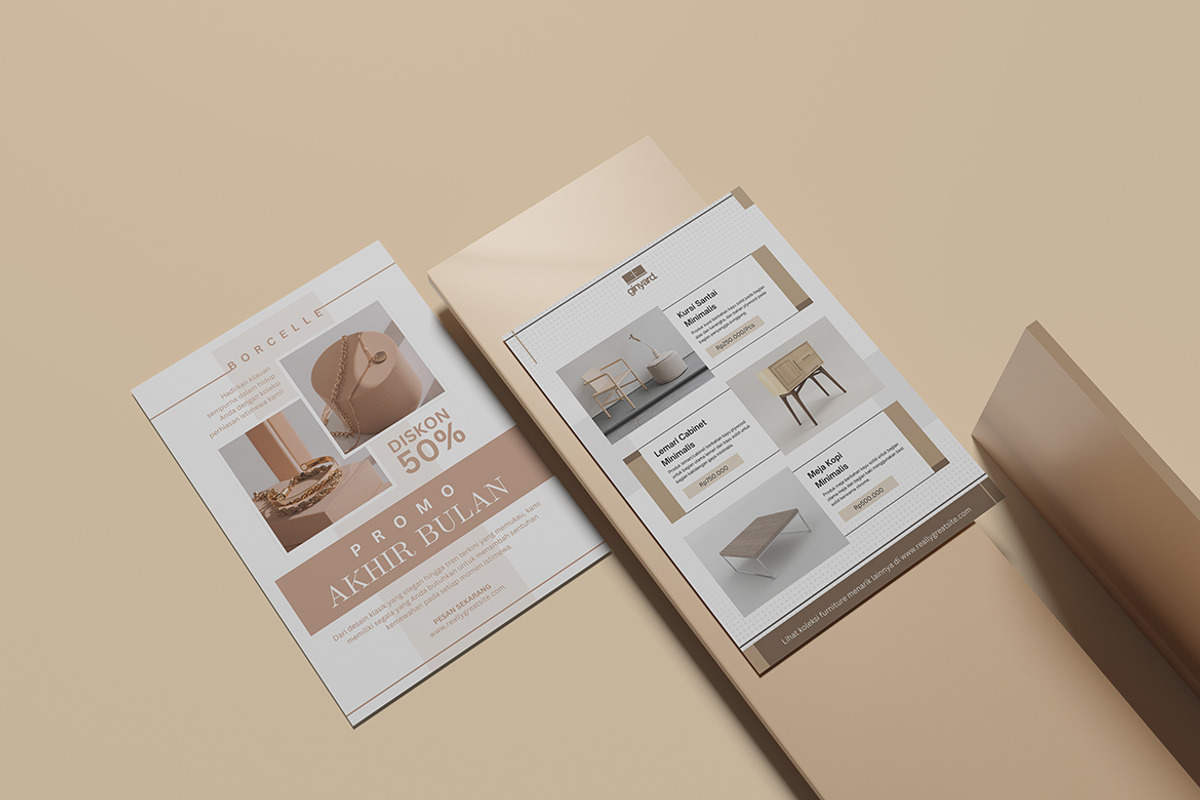 A4 flyer on wood mockup, a Flyer Template by Creative_A23 (Photo 4 of 5)