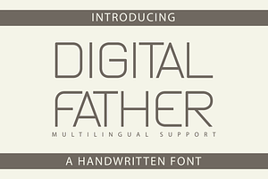 Digital Father - Sans Serif Font