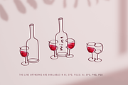 Modern wine collection, a Food Illustration by Tkoko vectors & patterns (Thumbnail 12 of 15)