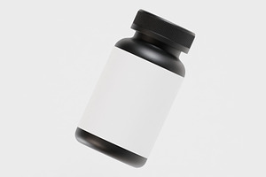 Supplement Bottle 01 3d model, an Object 3D Model by fahad121