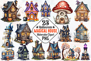 Halloween Magical House Sublimation, an Illustration by RobertsArt (Thumbnail 1 of 7)