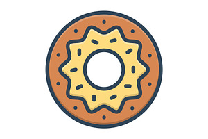 Donut Doughnut Icon