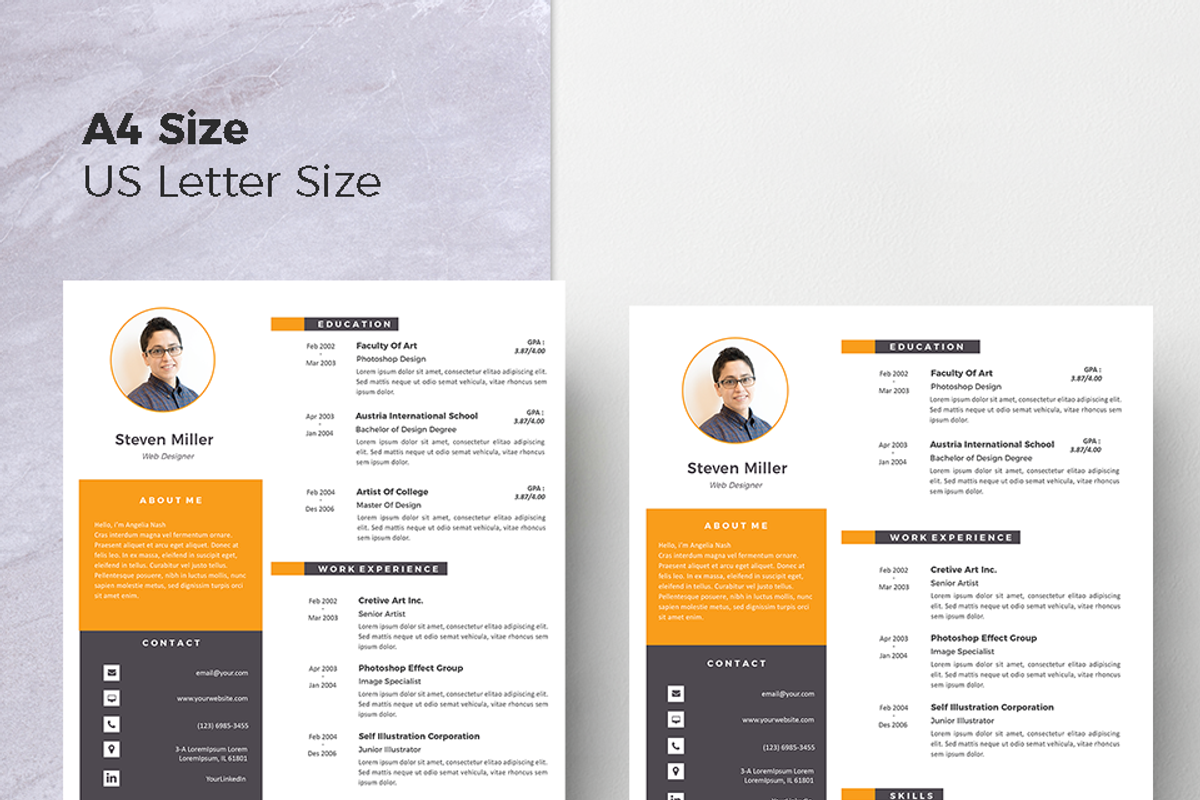 Creative Resume & CV Template, a Resume Template by Hito Graphic (Photo 8 of 8)
