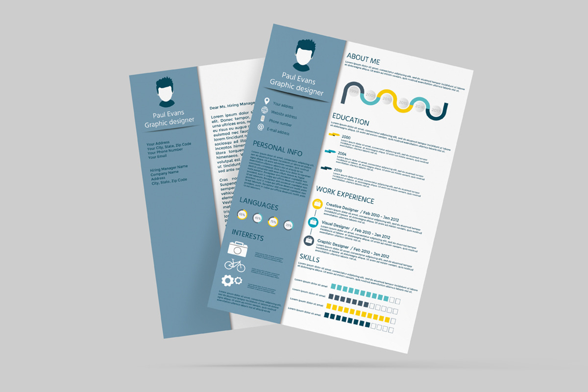 Resume template and Cover letter, a Resume Template by UTM Studio (Photo 3 of 5)