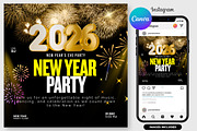 New Year Celebration Flyer - Canva, a Flyer Template by graphicforest (Thumbnail 1 of 3)