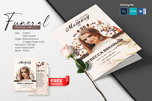 Funeral Program And Prayer Card