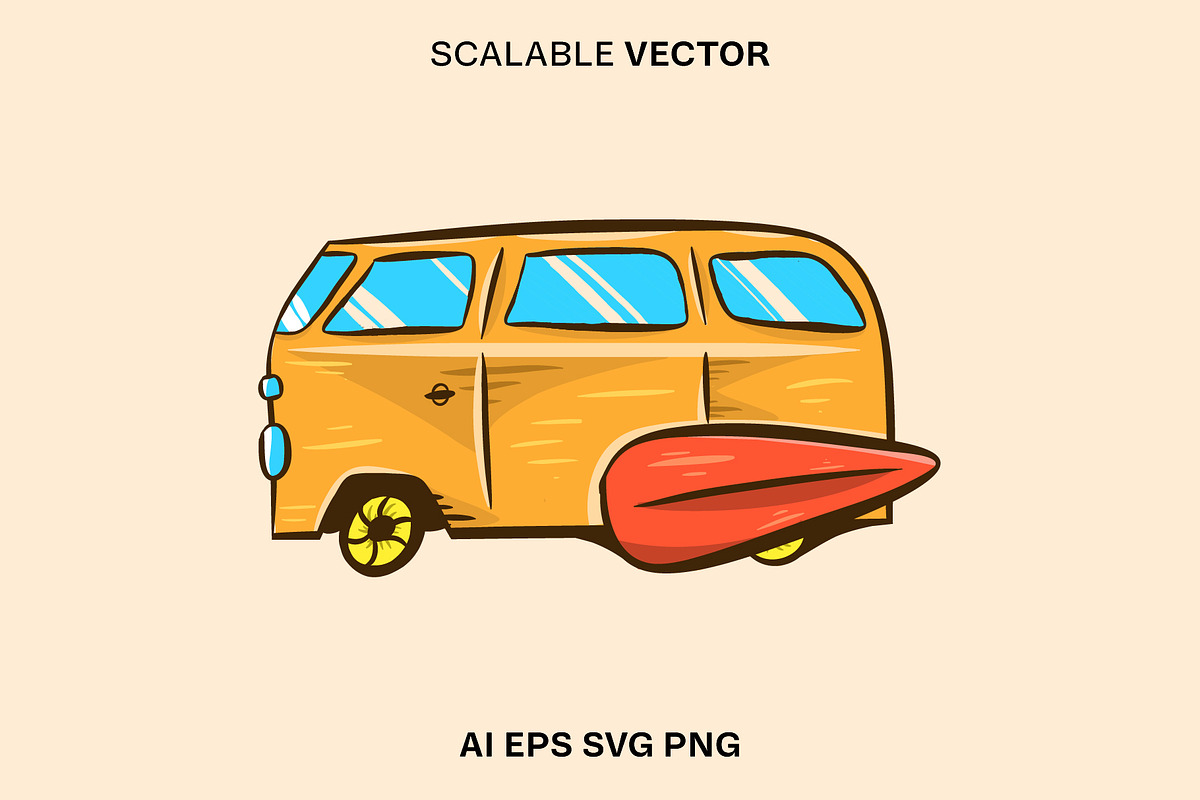 Summer Vector Illustration, an Illustration by TheTrueStroke (Photo 2 of 12)