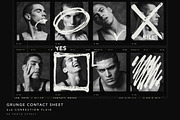 Grunge Contact Sheet Photo Effect, a Social Media Template by DesignerCandies (Thumbnail 1 of 3)