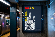 New York Metro Ad Screen Mock-Up 1, an Advertising Mockup by Graphic Shelter (Thumbnail 3 of 8)