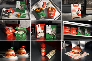 Burger & Fast Food Packaging Mockups