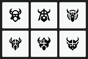 Viking Warrior Icon Set, a Branding & Logo Template by Vectorium Studio