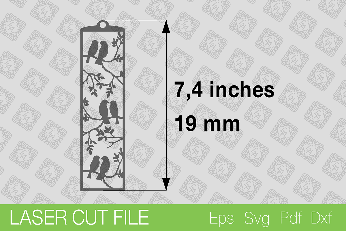 Bookmark Laser Cut SVG, a Templates & Theme by Lerina Art (Photo 3 of 3)