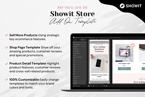 Showit Store Add On Templates