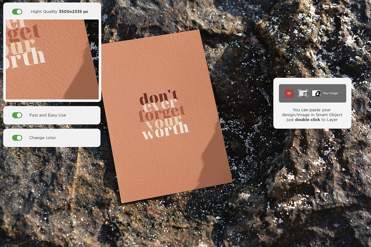 Flyer/Postcard Tropical Mockups, a Print Template by Dikarte.Store (Photo 2 of 14)