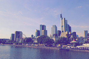 Skyline of Frankfurt Skyscraper