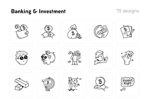 Banking And Investment Icon Set