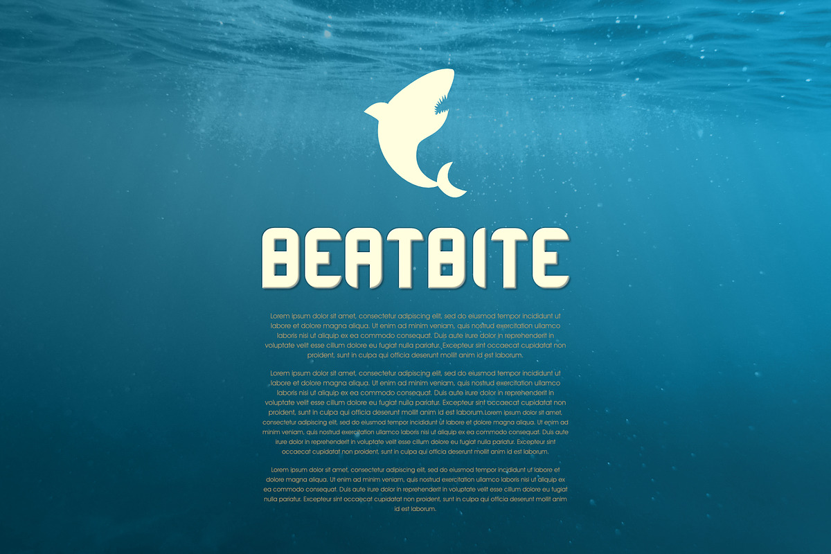 SHARKBEAT, a Sans Serif Font by futureisyesterday (Photo 3 of 4)