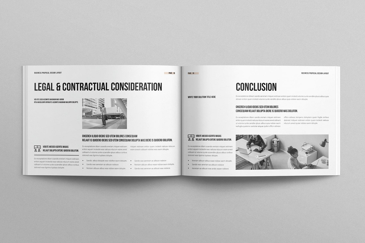 Business Proposal Template Landscape, a Brochure Template by MassiveCreator (Photo 7 of 8)